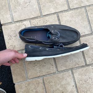 Sperry blue slide ons